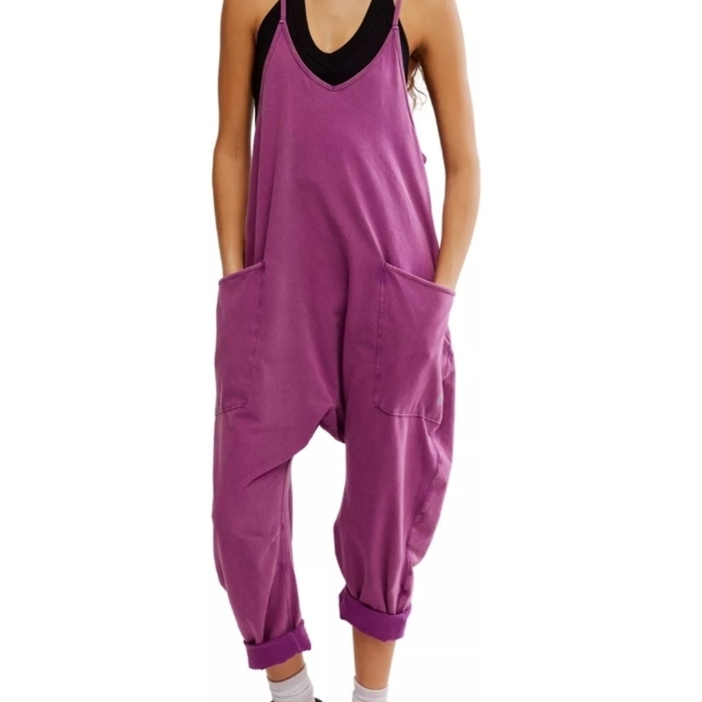 FP Movement by Free People Magenta Jumpsuit Medium